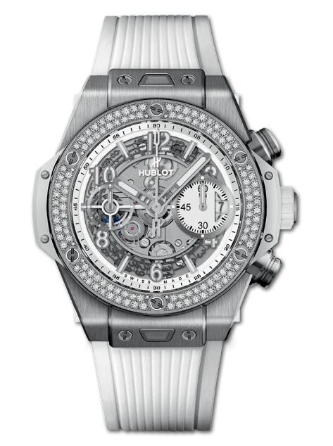 Best Hublot 441.NE.2010.RW.1104 Big Bang Unico 42 mm Titanium White Diamonds fake watches